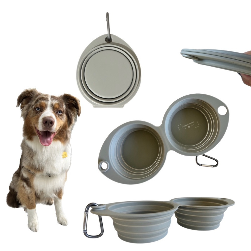 NWT Portable silicone dog bowls